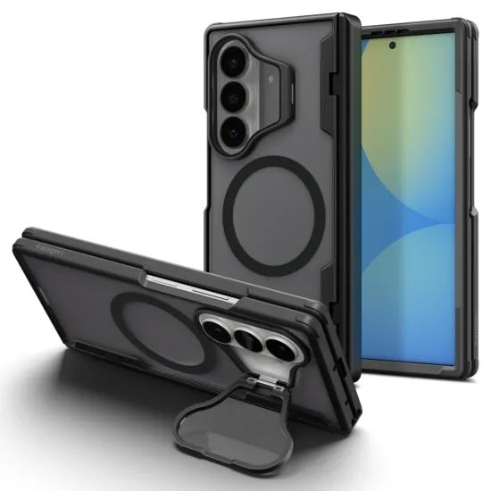 Samsung Galaxy Z Fold 8 Ultra ümbris – Spigen Optik Armor Pro MagSafe'iga – must