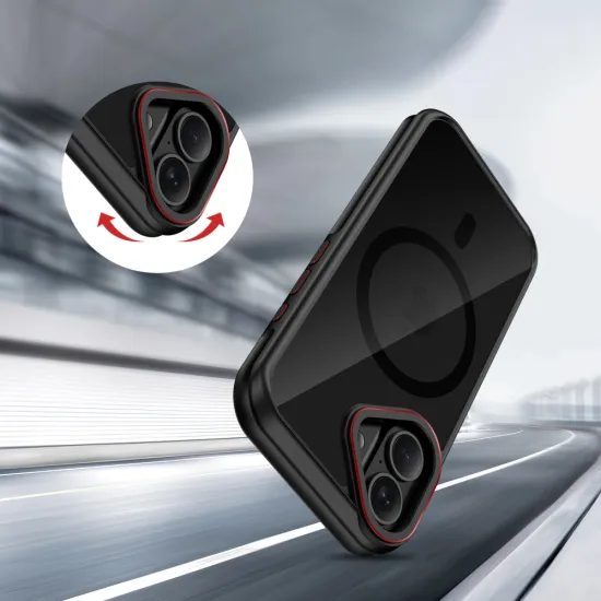 Tech-Protect MagHybrid MagSafe, iPhone 17, κόκκινο-μαύρο