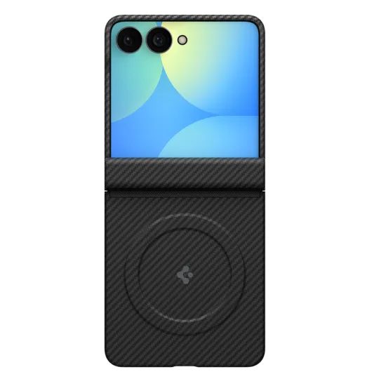 Spigen AirSkin Aramid MagSafe, Samsung Galaxy Z Flip 8, črn