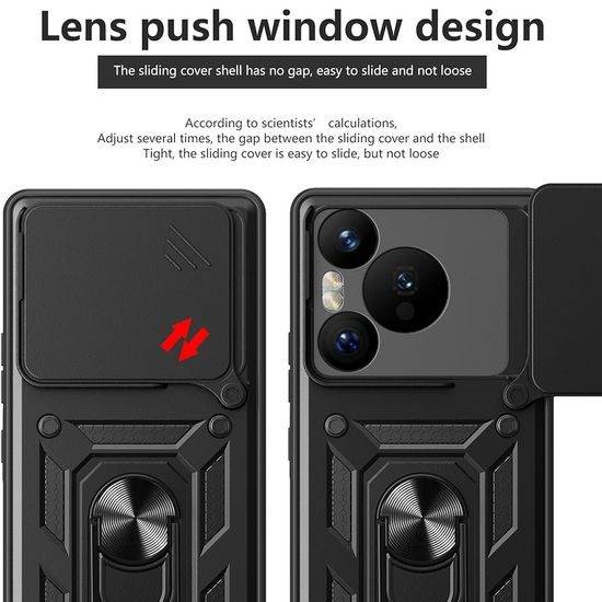 Techsuit CamShield, Xiaomi Redmi Note 14 Pro 5G / Poco X7, μπλε