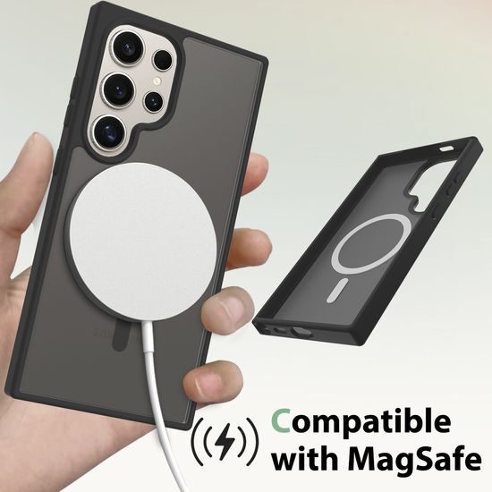 JP MagFit Colour MagSafe obal s N52 magnetom, Samsung Galaxy S24 Ultra, čierny