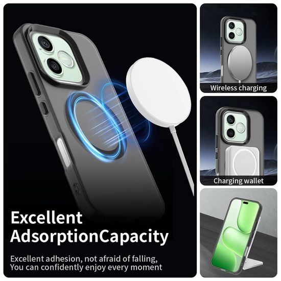 Techsuit CandyCase MagSafe, Honor 600 / 600 Pro, czarne