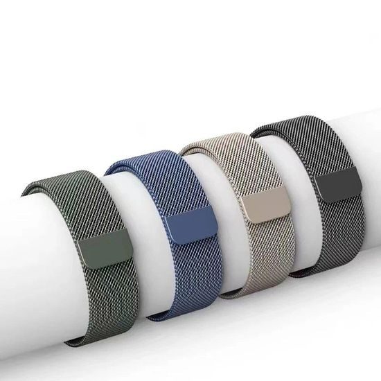 Magnetic Strap Armband für Apple Watch 7 (41mm), blau