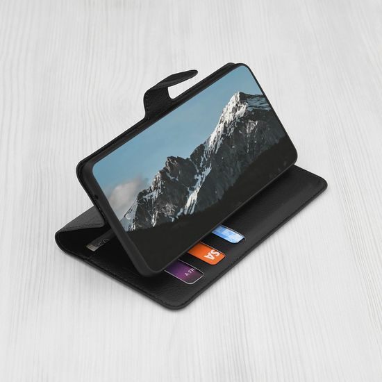 Techsuit Leather Folio, Xiaomi Redmi 15 4G / 5G, μαύρο