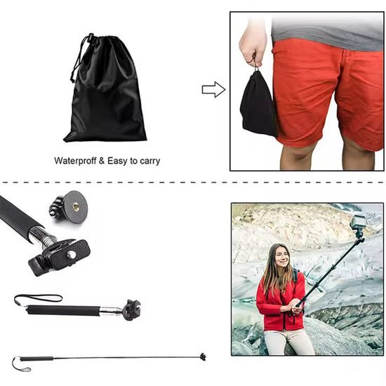 Techsuit Σετ αξεσουάρ CamQuest 15σε1 (SA15) για action camera GoPro