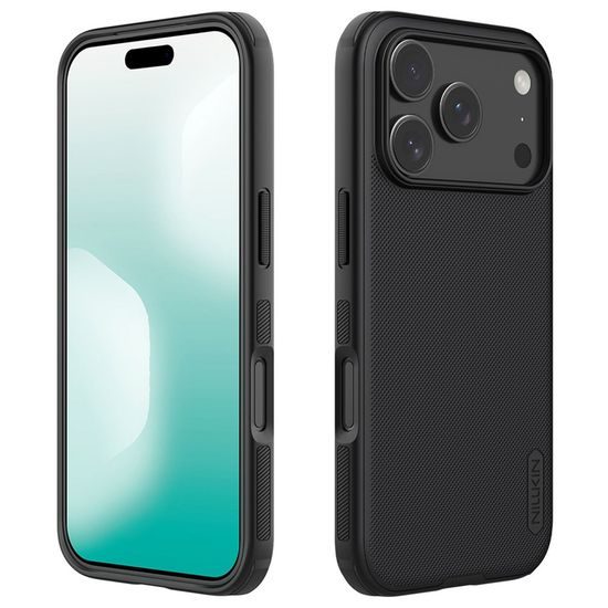 iPhone 17 Pro / 18 Pro dėklas – Nillkin Super Frosted Shield Pro Magnetic – juoda