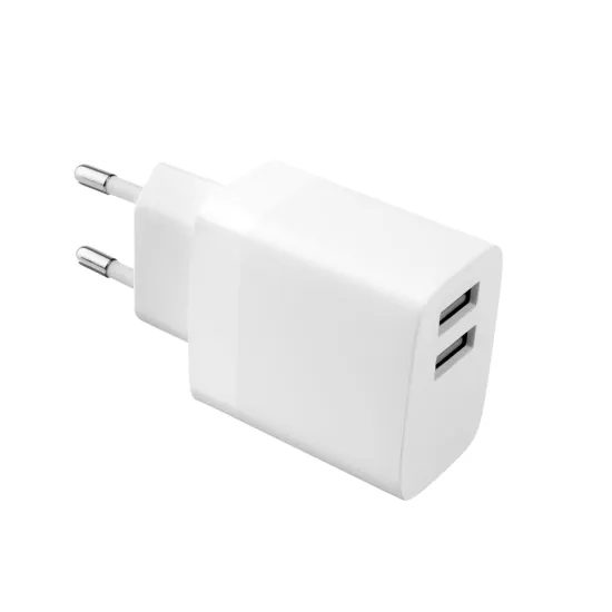 Hálózati töltő FIXED 2x USB, 17W, Smart Rapid Charge, fehér