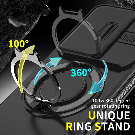 Husă Camslide Stand, Samsung Galaxy Z Fold 8 Ultra, negru