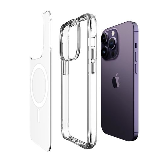 JP MagFit MagSafe etui z 3M SGS certifikatom, iPhone 13 Pro Max / 14 Pro Max, prozoren