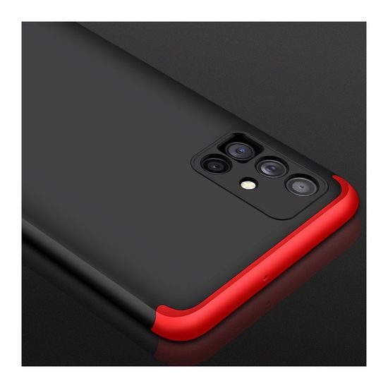 360° obojstranný obal Samsung Galaxy M51, čierno-červený