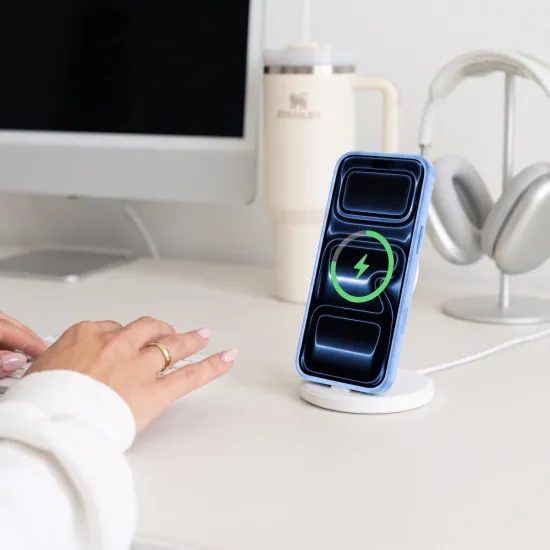 Tech-Protect MagPeak MagSafe CC, iPhone 17 Pro / 18 Pro, modrý matný