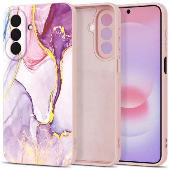 Tech-Protect Icon Schutzhülle für Samsung Galaxy A27 5G - Silikon Case mit Mikrofaser - Marble
