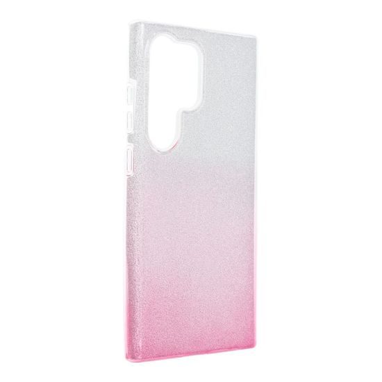 Maska Shining, Samsung Galaxy S24 Ultra, srebrno roza