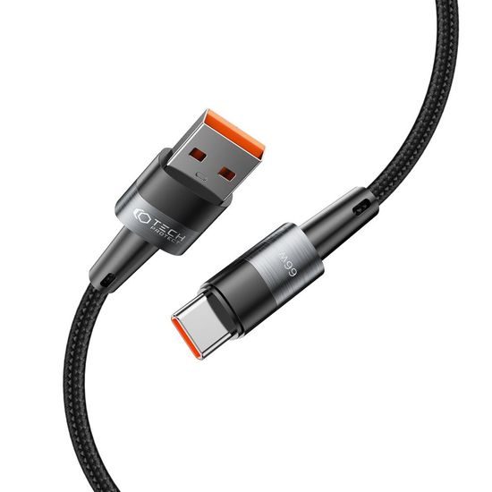 Tech-Protect UltraBoost USB-C kabel, 66W / 6A, 2 m, šedý