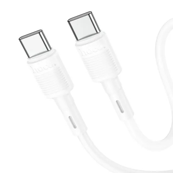 Hoco X83 USB-C – USB-C laidas, PD 3A 60W, 1 m, baltas
