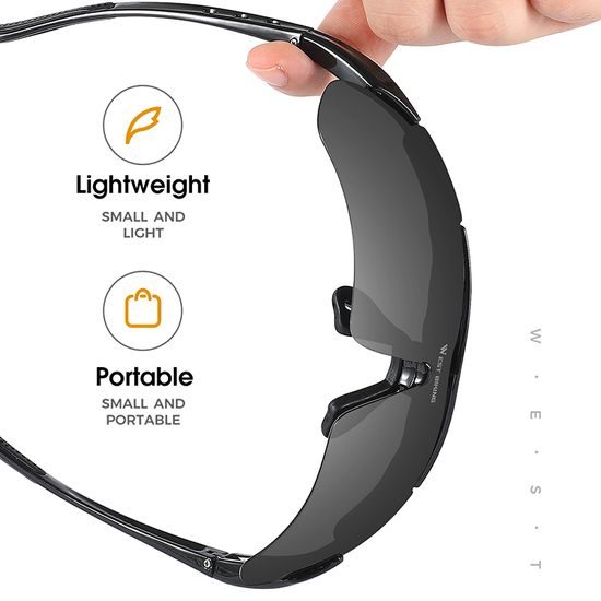 West Biking Polarisierte Fahrradbrille für Radsport und Outdoor-Aktivitäten - Schwarz