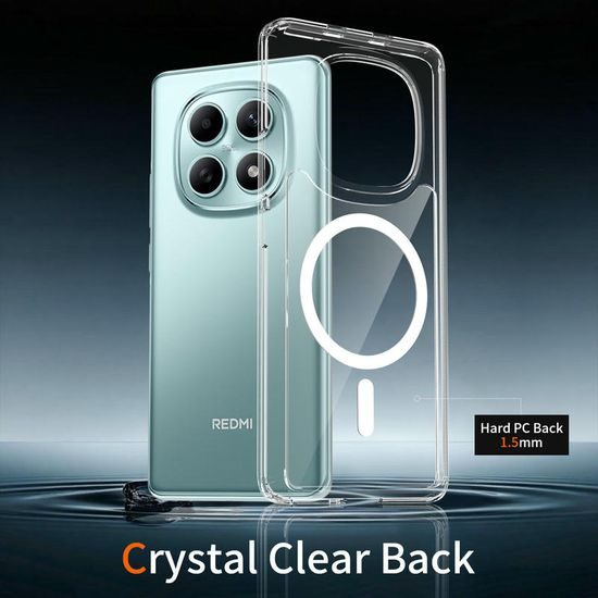 Magsafe Clear Schutzhülle für Xiaomi Redmi Note 15 5G - Durchsichtige Handyhülle mit Magnetfunktion - Transparent