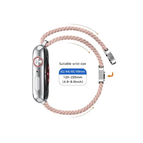 Tech-Protect NylonMag Apple Watch 8 / 9 / 10 / 11 / 12 / SE Ultra (44 / 45 / 46 / 49 mm), ružový
