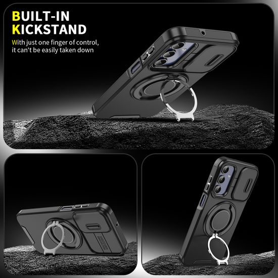 Camslide Stand obal, Samsung Galaxy A15, fialový