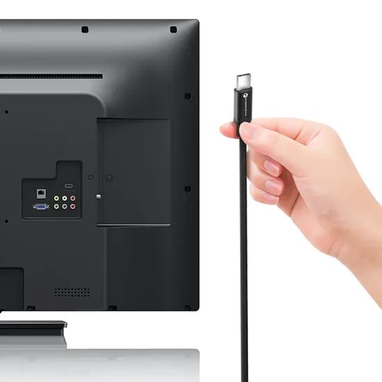 Forcell καλώδιο USB-C - USB-C, QC4.0, 5A/20V, PD100W, E-mark / 4K / Thunderbolt / 20Gbit/s, C391, 1 m, μαύρο