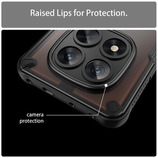 ArmorShield Hybrid Case, Xiaomi Redmi Note 14 Pro 5G, μαύρο