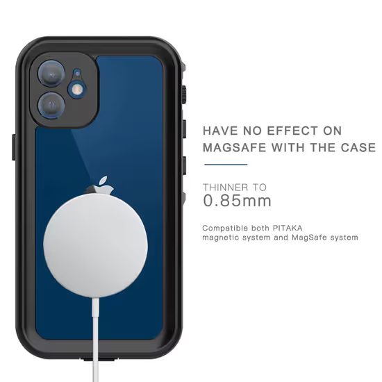 ShellBox IP68 tok, iPhone 12 Mini, fekete