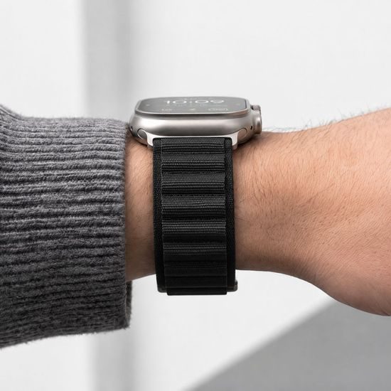 Tech-Protect Nylon Pro Apple Watch 8 / 9 / 10 / 11 / 12 / SE / Ultra (44 / 45 / 46 / 49 mm, čierny