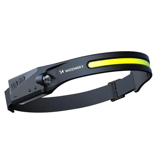 Wozinsky WLC-1200, Φακός κεφαλής με αισθητήρα κίνησης, 350 lm, IPX4, μαύρο