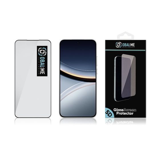 OBAL:ME 5D Σκληρυμένο Γυαλί για Xiaomi Poco F7, μαύρο