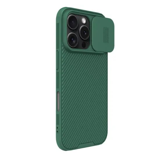 Nillkin Camshield, iPhone 16 Pro, zelený