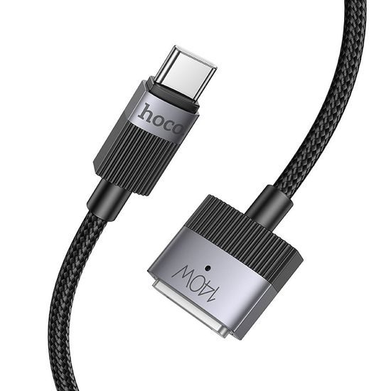 Hoco Magnetische Kabel USB-C naar MagSafe 3 - Mag3 U141, 5A 140W, 1,8m - Zwart