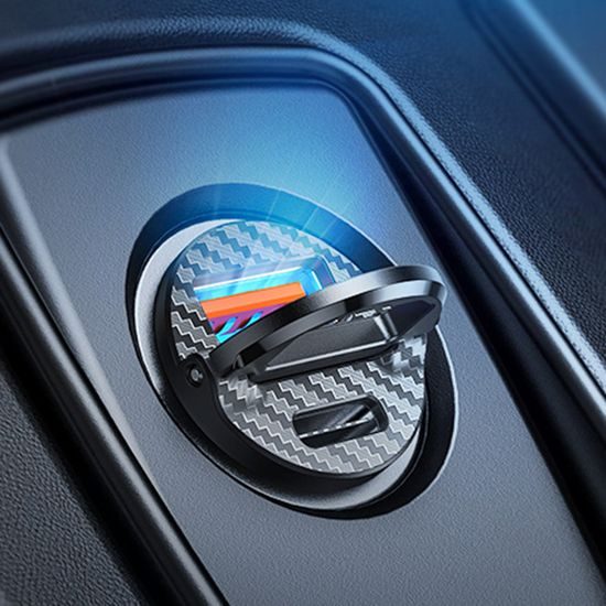 Ainope Autonabíječka USB-A + USB-C, PD30W, 12V/24V, černá