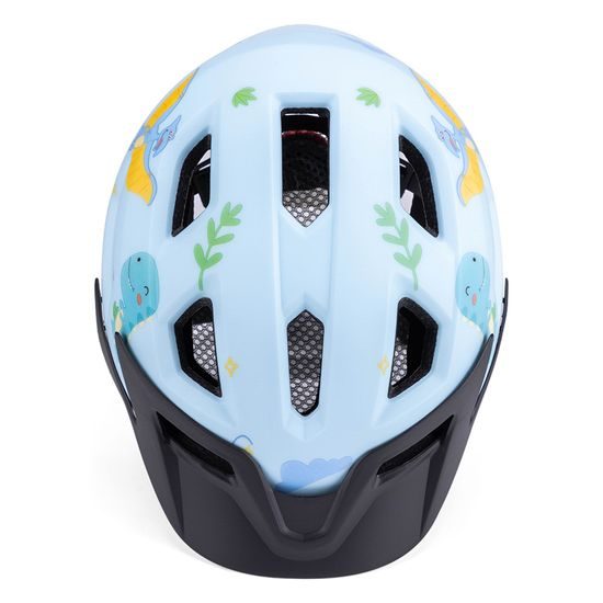 Casco da ciclismo per bambini Wozinsky con visiera rimovibile S, azzurro