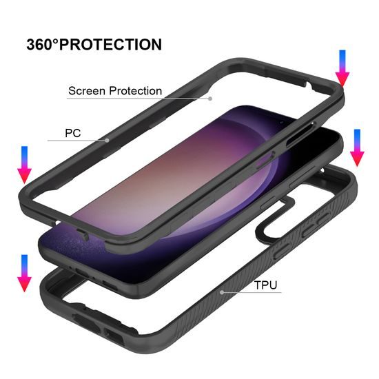 JP Defense360 θήκη, Samsung Galaxy S23 Plus, μαύρο