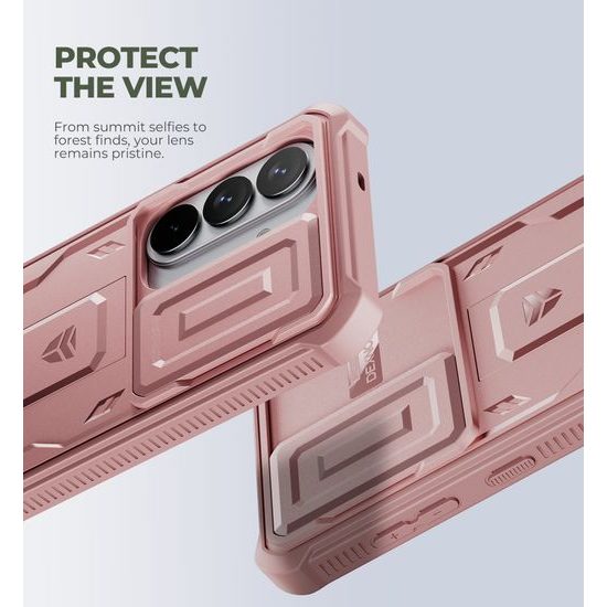 Custodia Dexnor 360 Kickstand Camprotector per Samsung Galaxy S26, rosa