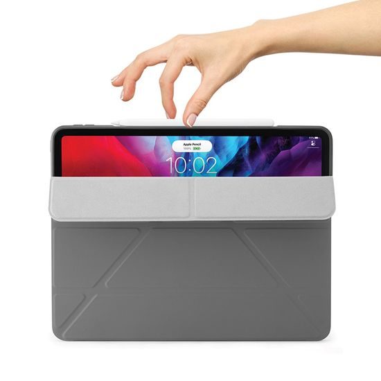 Θήκη Pipetto Origami Case, Apple iPad Pro 12.9, 2018 / 2020 / 2021 / 2022, γκρι