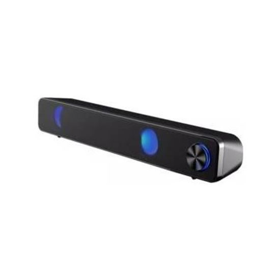 T-WOLF S4 RGB Soundbar für PC - USB Lautsprecher mit LED-Beleuchtung - Stereo Sound