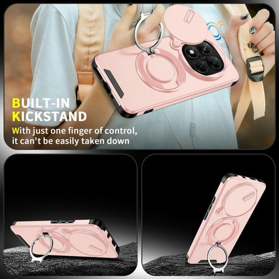 Θήκη Camslide Stand, Xiaomi Redmi Note 14 Pro Plus 5G, ροζ