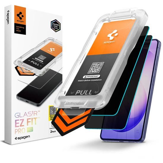 Spigen Glass.TR EZFit Privacy Screenprotector - Gehard glas met Applicator (2 stuks) - voor Samsung Galaxy S26 Plus