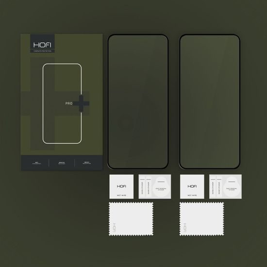Hofi Pro+ Zaščitno kaljeno steklo, OnePlus Nord 4, 2 kosa, črn