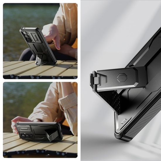 Tech-Protect Kevlar Cam+ tok, Samsung Galaxy A55 5G, fekete