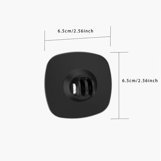 Flexible Helmet Mount – Καμπύλη αυτοκόλλητη βάση για action cameras (6,5 × 6,5 cm)