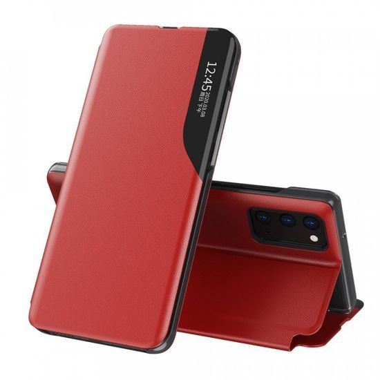 Eco Leather View Case, Samsung Galaxy M51, piros
