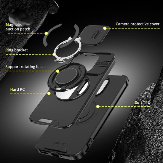 Θήκη Camslide Stand, Xiaomi 15T, μαύρη