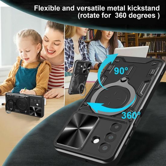 Θήκη Camshield Ring, Samsung Galaxy A17, μαύρη