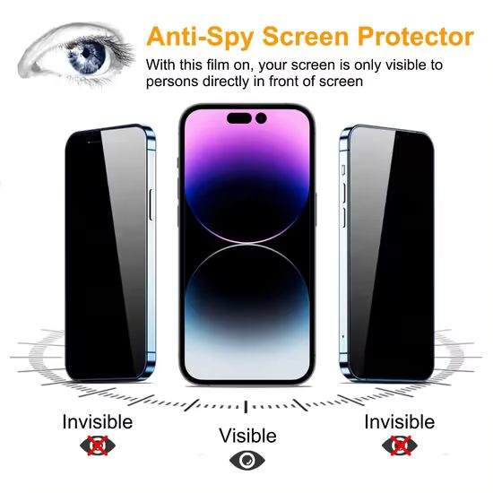 JP Privacy Zaštitno kaljeno staklo, iPhone X / XS / 11 Pro, crno