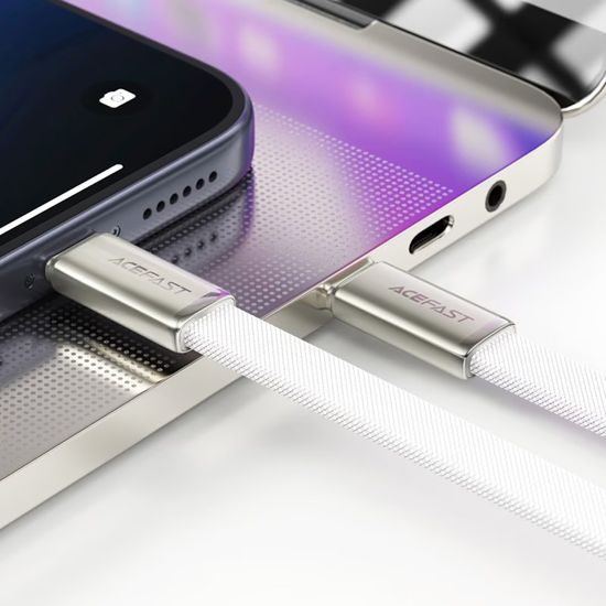 Acefast Kabel (C24-03) USB-C naar USB-C, 60W, 1,2m, Wit