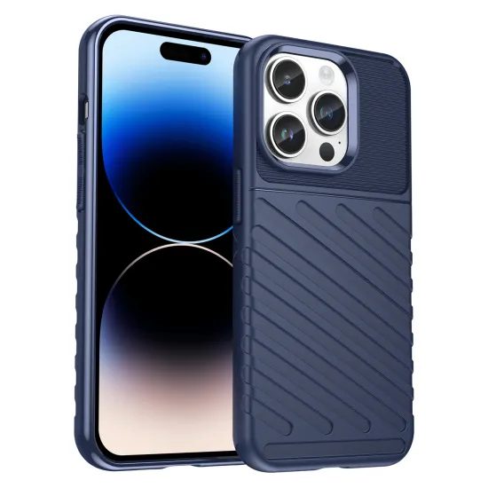 Thunder etui, iPhone 14 Pro Max, niebieski