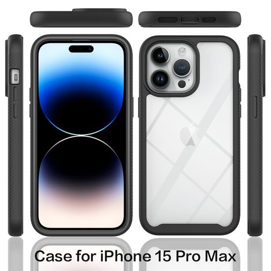 JP Defense360 obal, iPhone 15 Pro Max, čierny