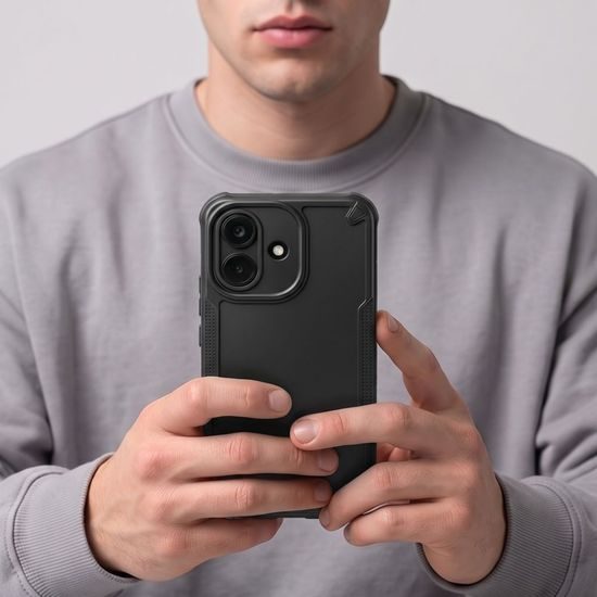 Tech-Protect Rugged Shield Schutzhülle für Xiaomi Redmi Note 17 Pro 5G - Hybrid TPU Polycarbonate - Matt Schwarz